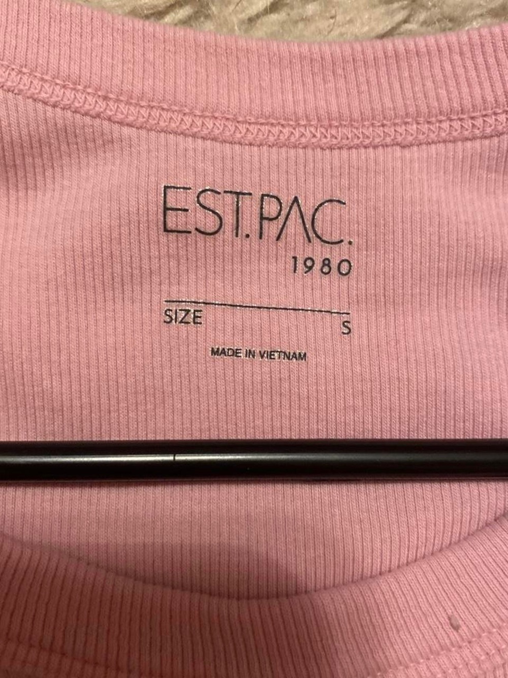 PacSun Light Pink Ribbed Crop Tank - Picture 3 of 3